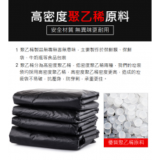 環保加厚垃圾袋黑色 (120×140加厚3.5絲500個承重約70斤)